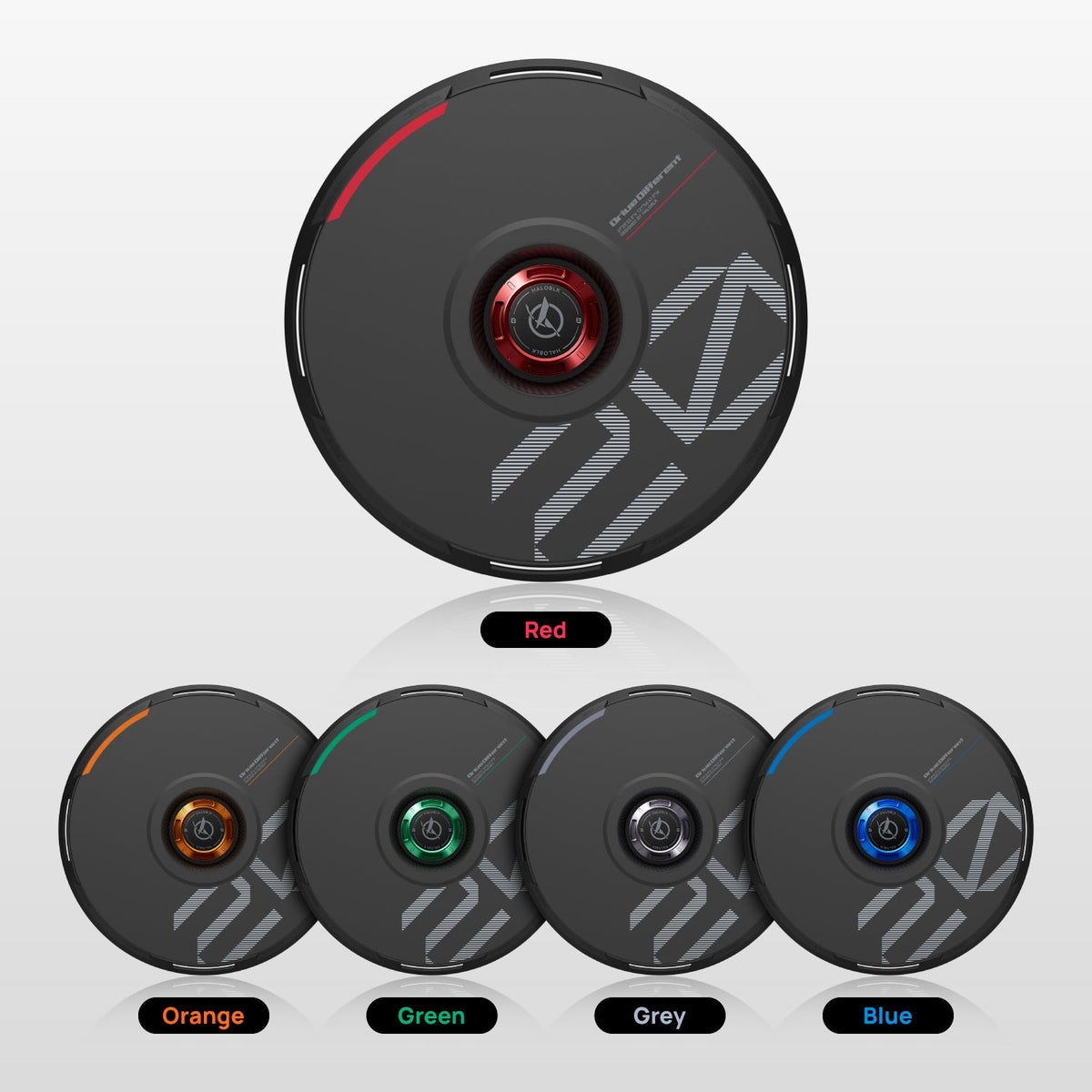 HALODISC 2 Custom Numbers - Black | Set of 4 Wheel Covers for Tesla