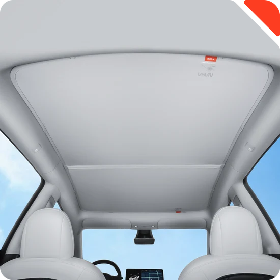 Haloblk Grey Roof Sunshade NASA series for Model 3 Highland