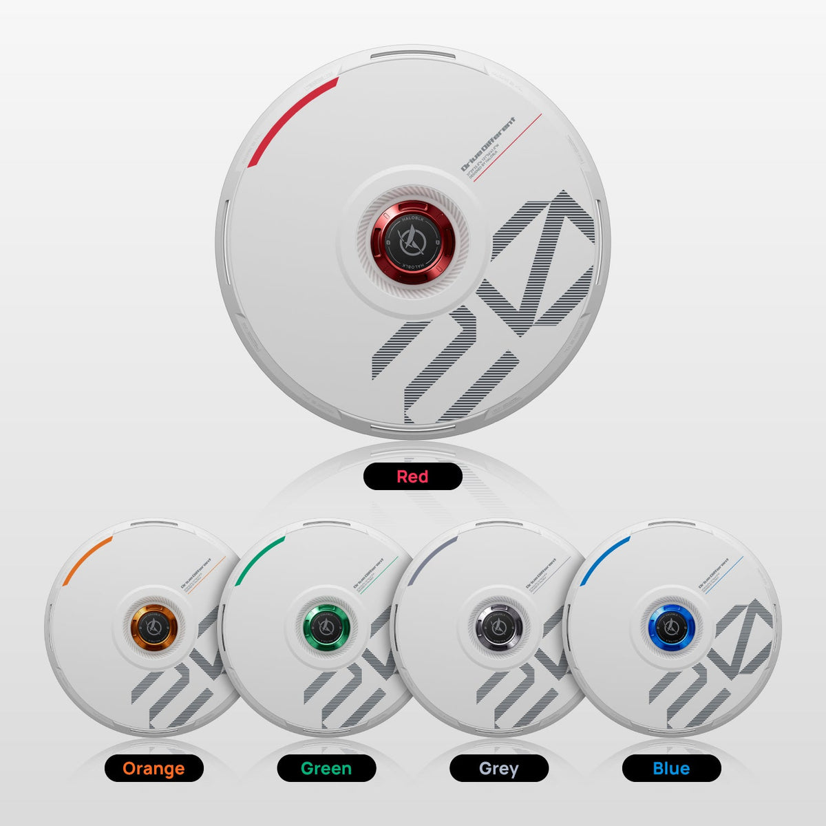 HALODISC 2 Custom Numbers - White | Set of 4 Wheel Covers for Tesla