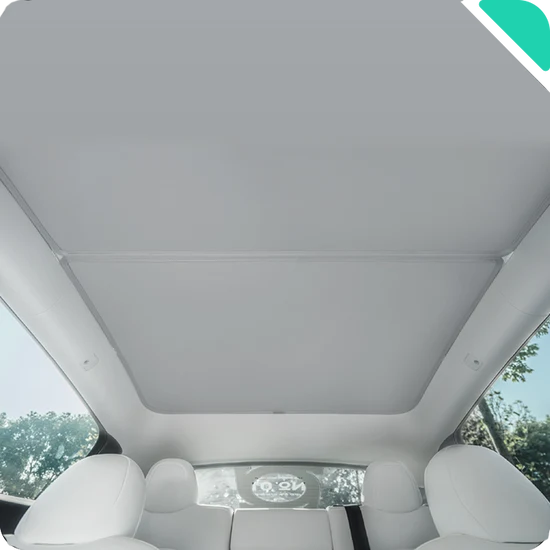 Haloblk Grey Roof Sunshade NASA series for Model 3 Highland