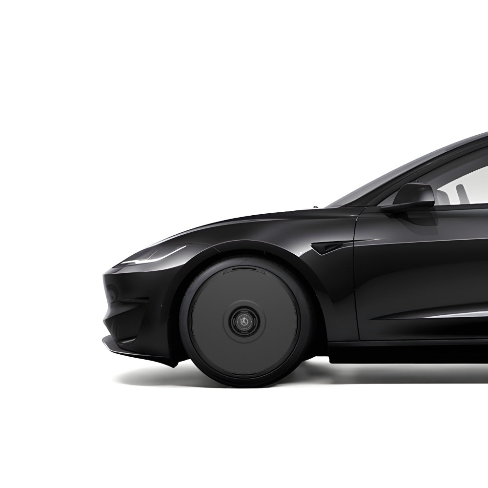 Black Tesla Wheel Covers: HALODISC 2 RTP | HALOBLK