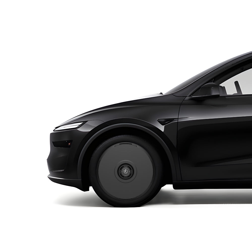Black Tesla Wheel Covers: HALODISC 2 RTP | HALOBLK