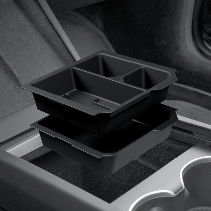 Center Console Organizer-Armrest Storage Box for Model Y Juniper