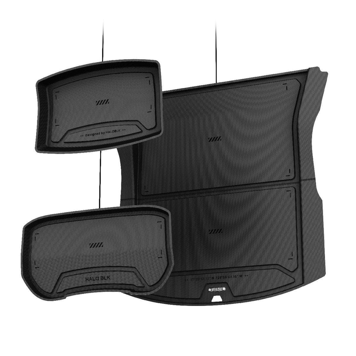 HALOBLK Frunk & Trunk Mat Set for Tesla Model 3 Highland