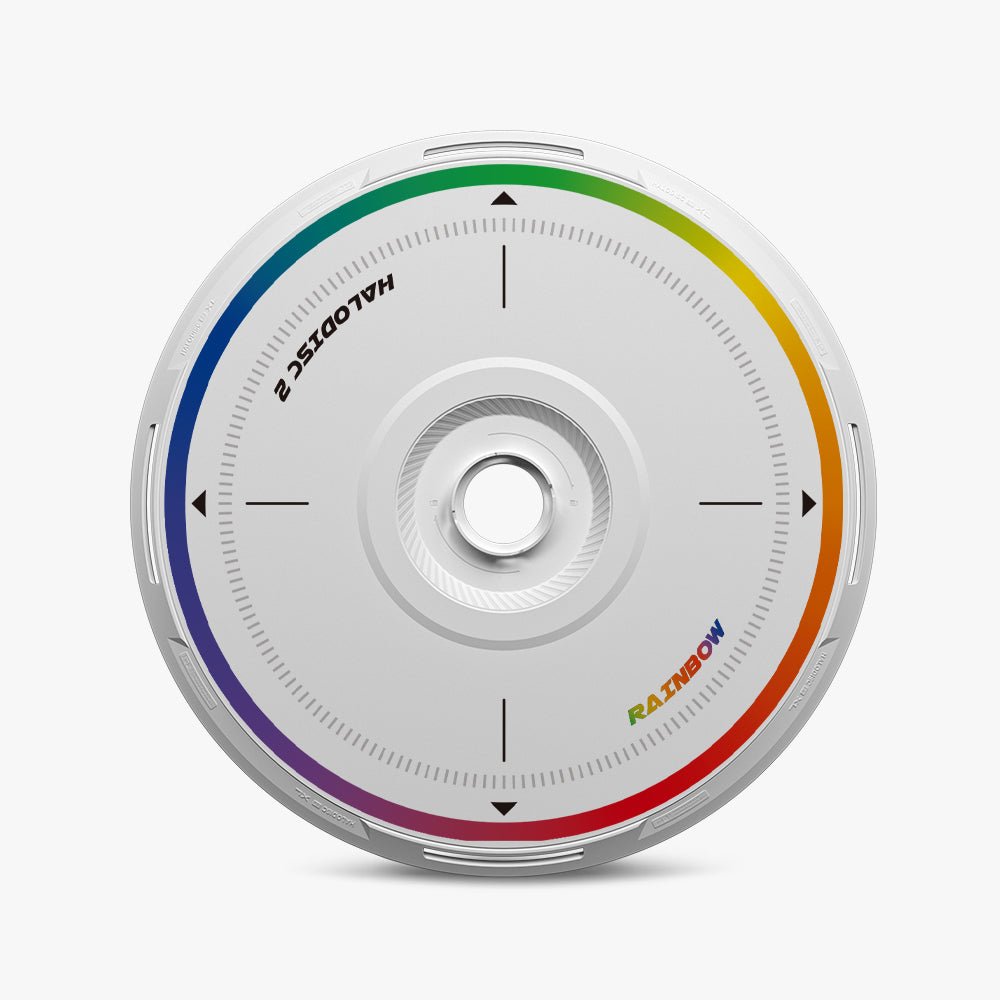 HALODISC 2 Replacement Wheel Covers for Tesla | Rainbow Road - Black