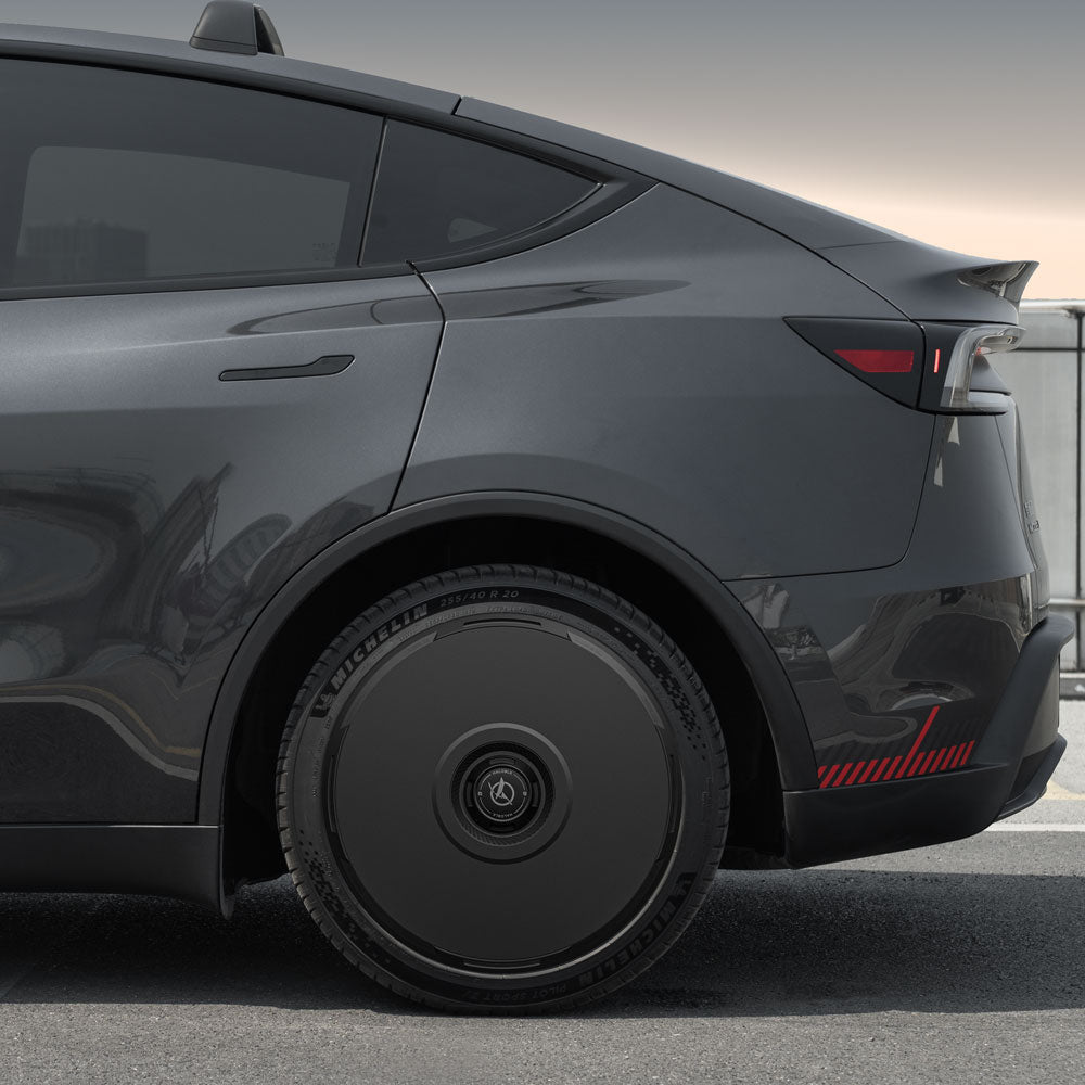 Black Tesla Wheel Covers: HALODISC 2 RTP | HALOBLK